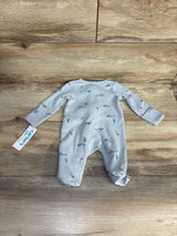 NEW Child Of Mine Waffle Knit Sky Sleeper Blue sz Newborn