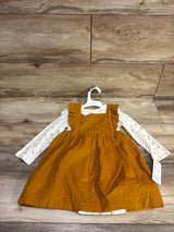 NEW Just One You 2pc Corduroy Skirtall & Bodysuit Set White sz 18m