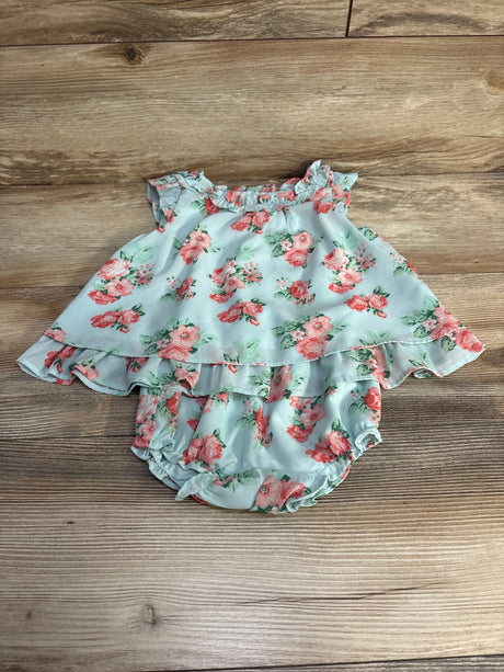 Janie and Jack 2pc Rose Chiffon Matching Set Mint sz 18-24m - Me n Mommy To Be
