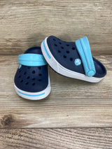 Crocs Kids' Crocband Clog Navy/Ice Blue 4c/5c