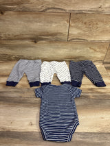 Kiddiezoom 4pc Bodysuit & Pants Set Navy sz 3m