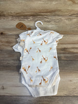 Rabbit + Bear Organic 3pk Bodysuit Set White sz 3-6m