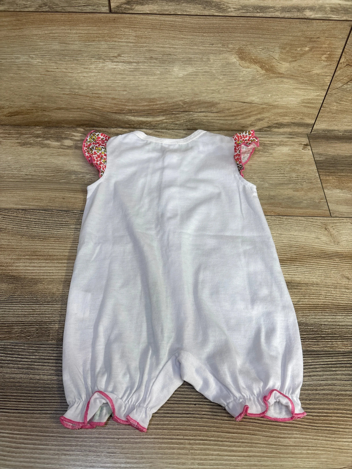 Shein Casual Giraffe Romper White sz 6-9m