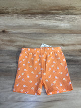 NEW First Impressions Floral Shorts Orange sz 6-9m