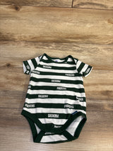 NFL Team Apparel Striped Green Bay Packers Bodysuit White sz 3/6m