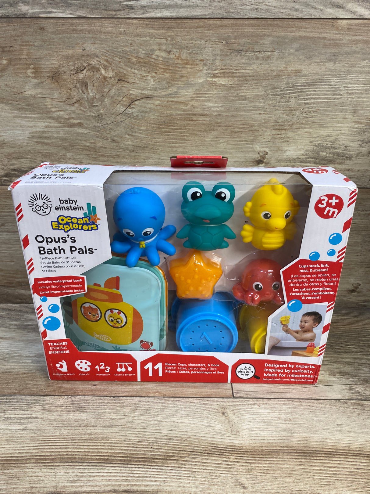 NEW Baby Einstein Opus's Bath Pals 11pc