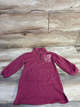 Carter's Love Sweatshirt Dress Maroon sz 4T