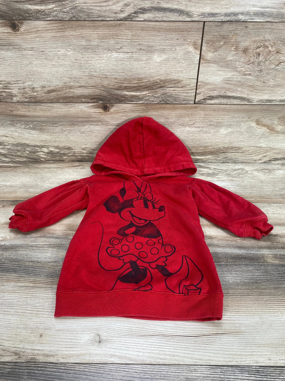 Baby Gap Disney Minnie Mouse Hooded Dress Red sz 2T