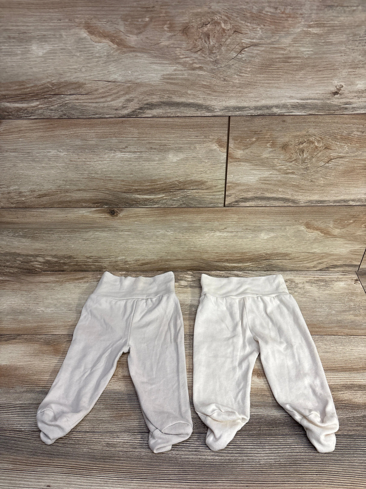 Elephant And Castle 2pk Footed Pull On Pants Beige sz 0-3m
