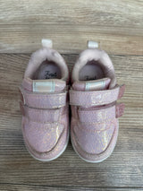 First Steps Glitter Hear Sneakers Pink sz 4c