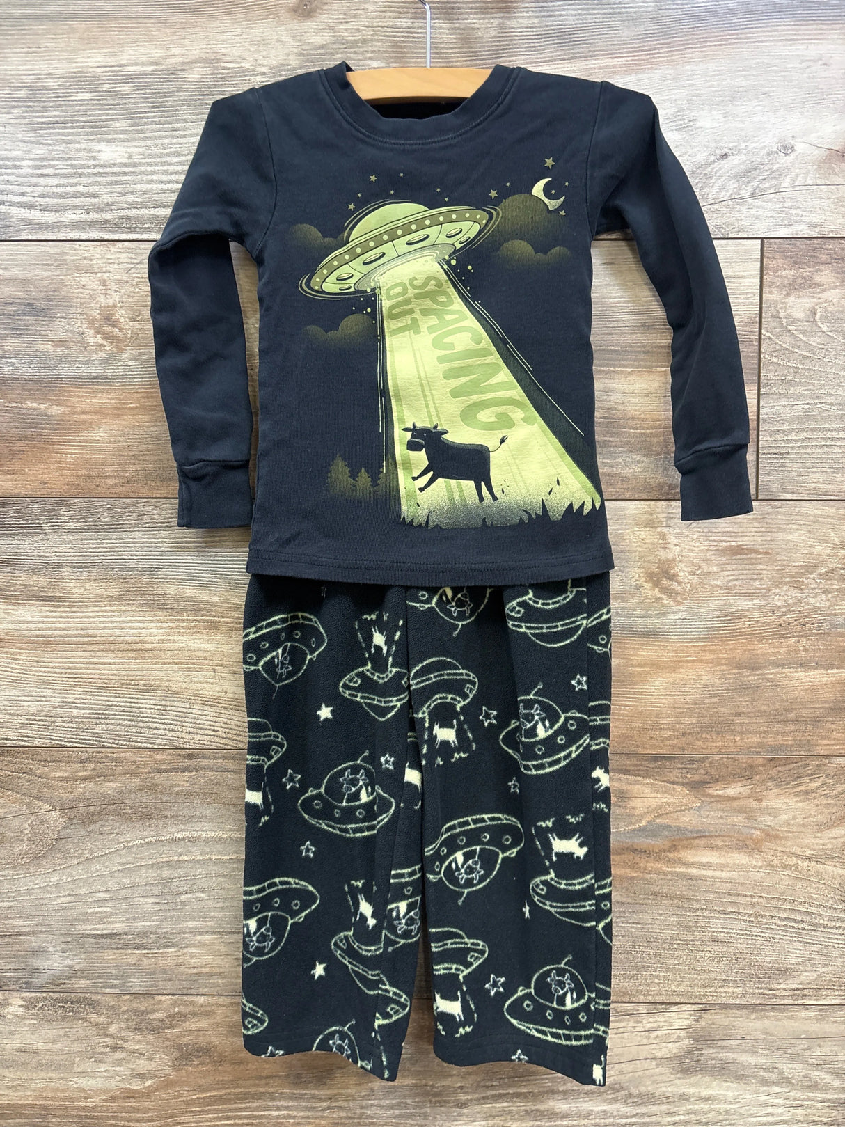 Carter's 2pc Spacing Out Pajama Set Black sz 3T - Me n Mommy To Be