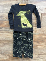 Carter's 2pc Spacing Out Pajama Set Black sz 3T - Me n Mommy To Be