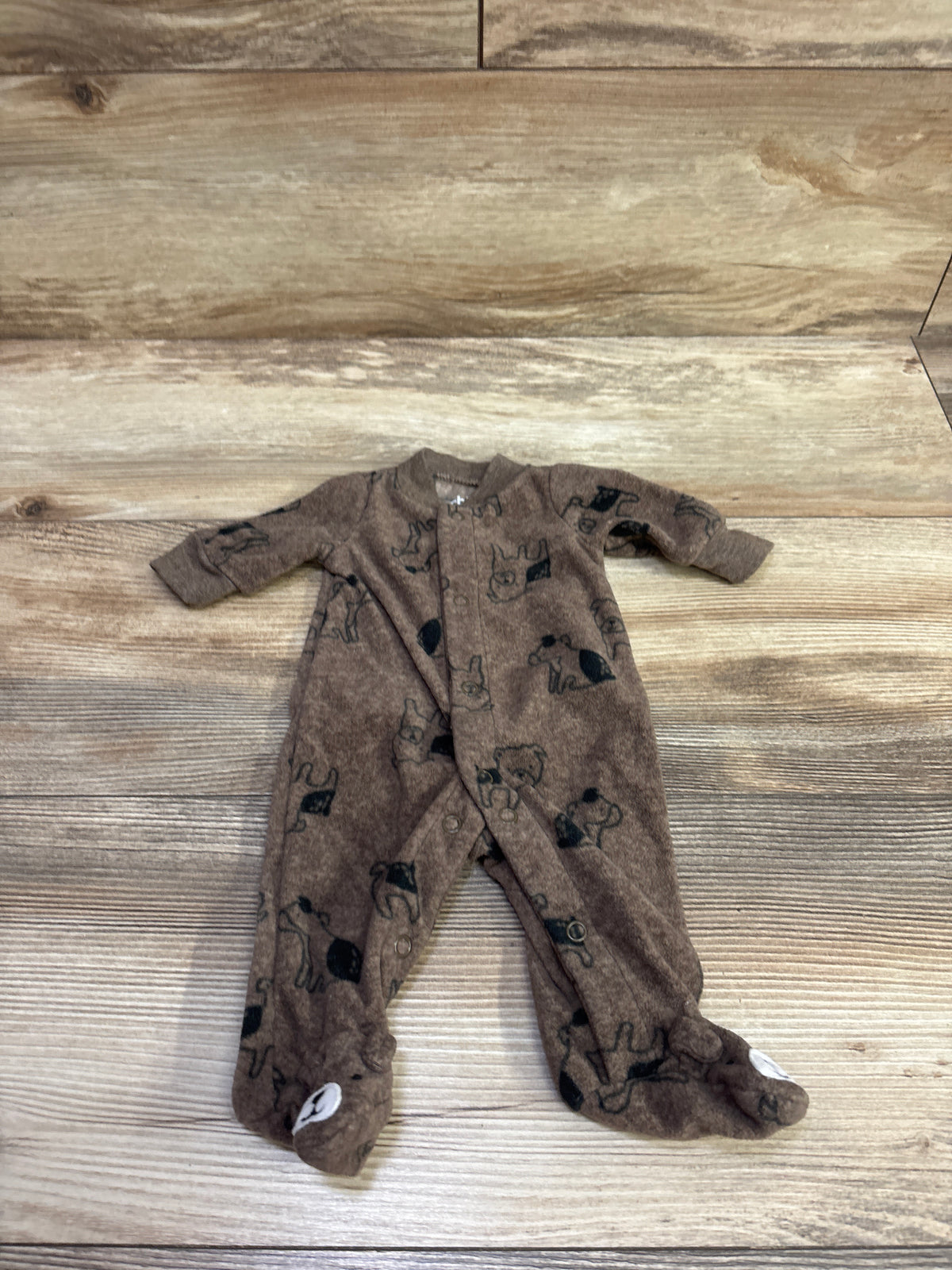Child Of Mine Blanket Sleeper Brown sz Preemie