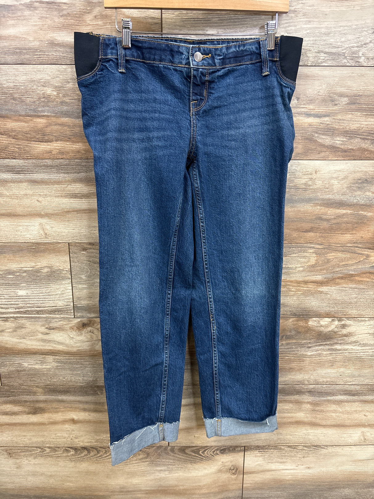 Isabel Maternity Under Belly 90's Straight Maternity Jeans Blue sz 6/Small