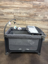 NEW Pamo Babe Just Right Playard with Bassinet & Changer - Grey