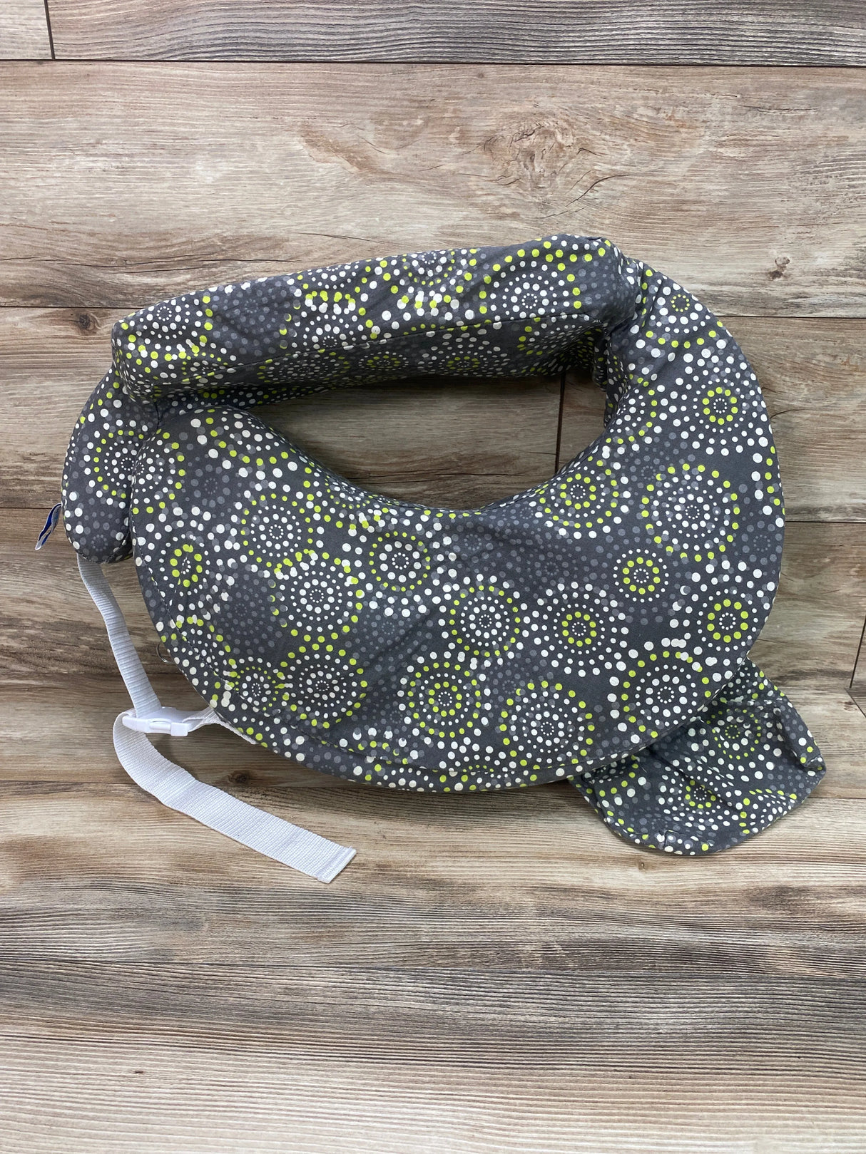 My Brest Friend Nursing Pillow in Grey/Yellow Fireworks