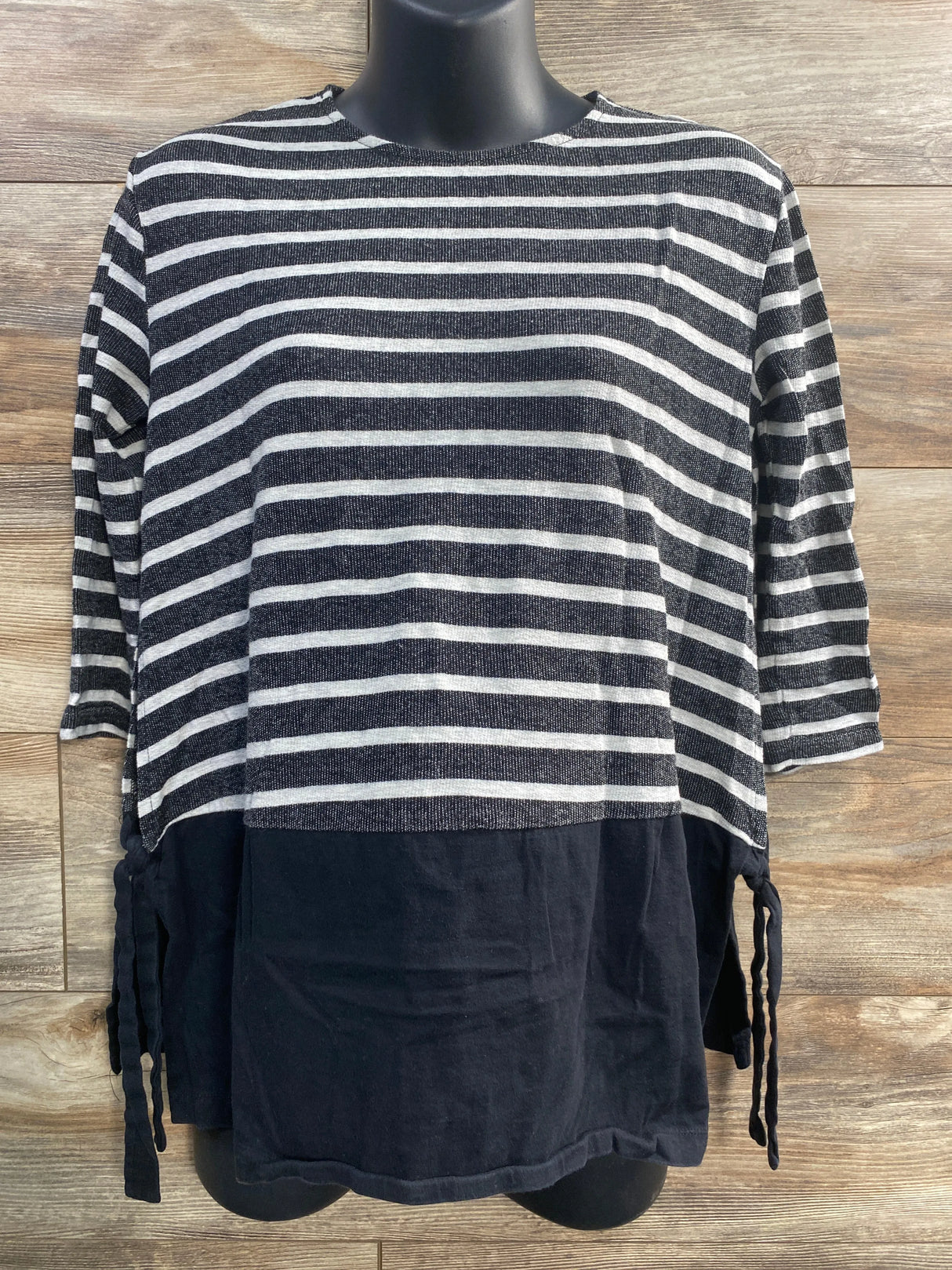 Asos Maternity Striped Shirt Black sz XS