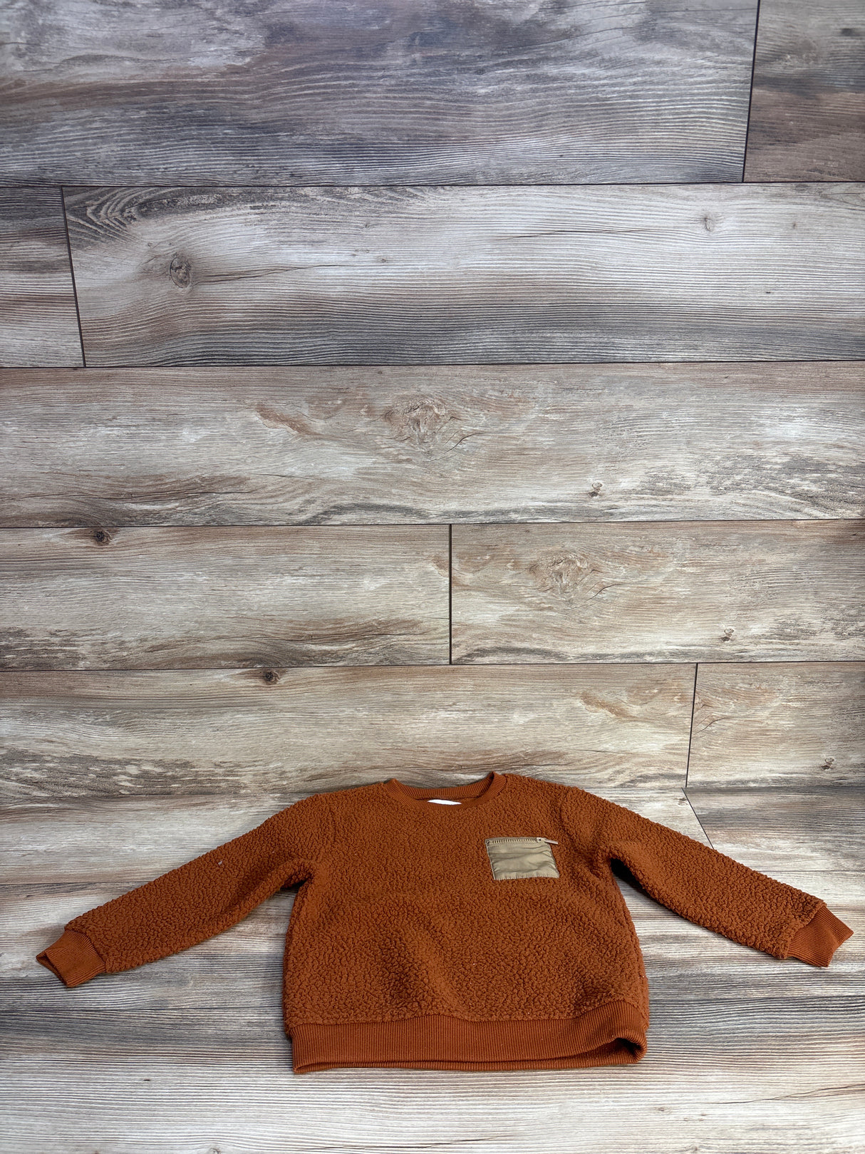 Old Navy Sherpa Pocket Sweatshirt Brown sz 5T