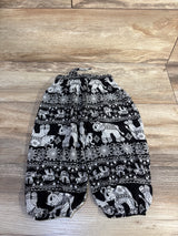 Boho Elephant Print Pants Black sz 18-24m