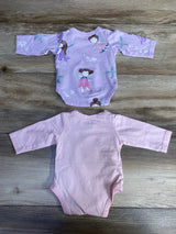 So Cute Bodysuits 2pk Pink sz NB