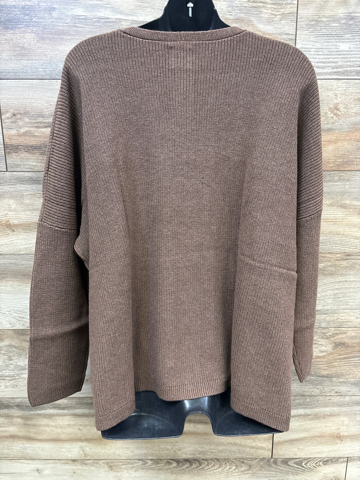 NWOT Gap Maternity V-Neck Sweater in Cozy Brown sz Large