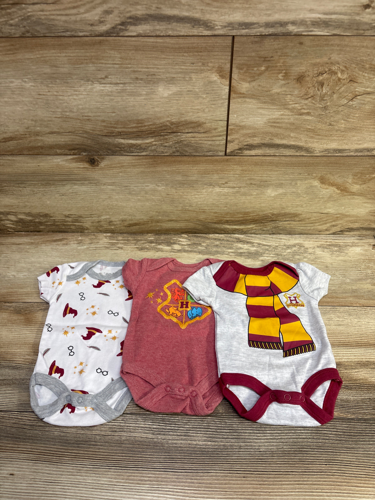 Harry Potter 3pk Bodysuits Grey sz 0-3m
