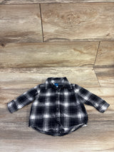 Old Navy Button Up Flannel Grey sz 3-6m