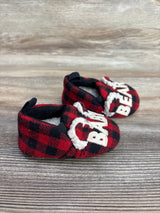 Dearfoams Baby Bear Slippers Red sz 2/3c