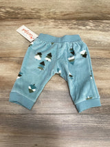 NEW Cat & Jack Velour Tree Print Pants Mint sz Newborn