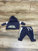 Laughing Llama 2pc Hoodie & Pants Grey sz 3m