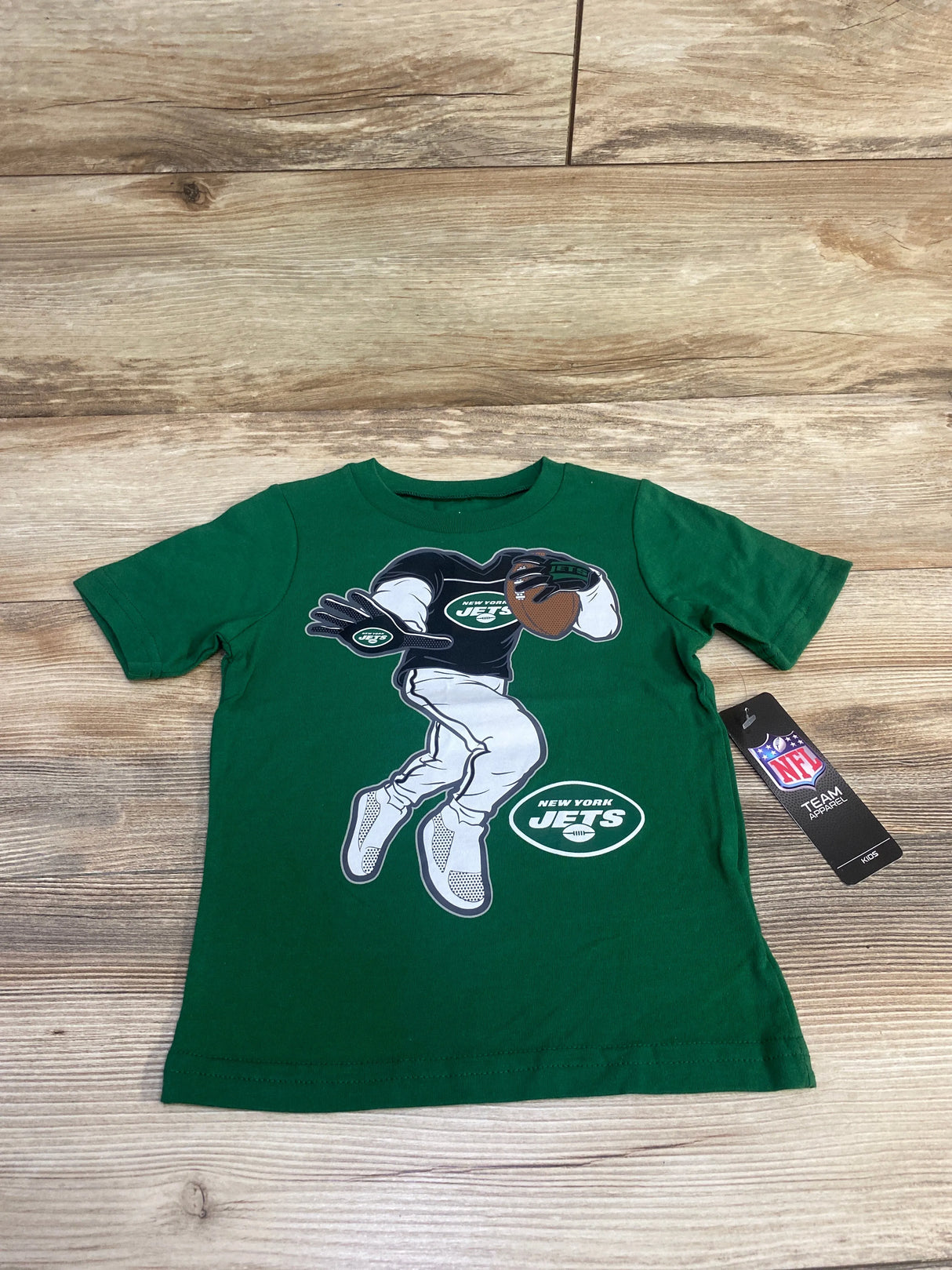NEW NFL New York Jets Toddler Stiff Arm T-Shirt Green sz 3T