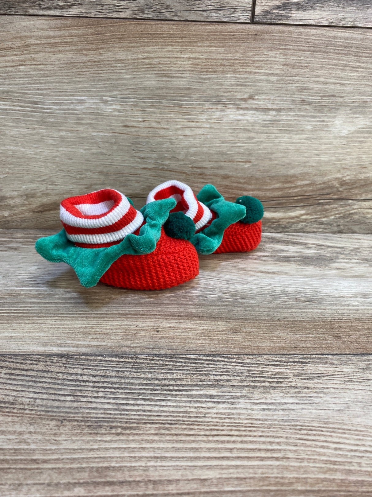 Crochet Elf Booties Red sz 1c