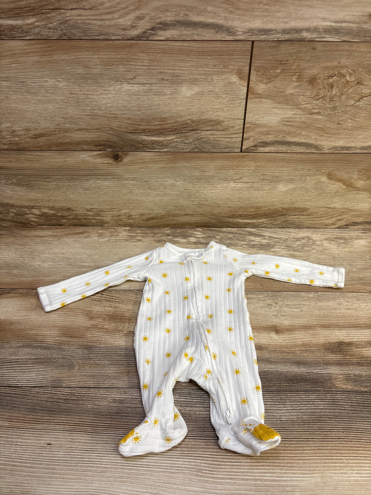 Just One You Ribbed Sleeper White sz Newborn