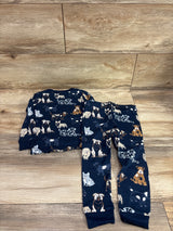 Member's Mark 2pc Pajama Set Navy sz 2T