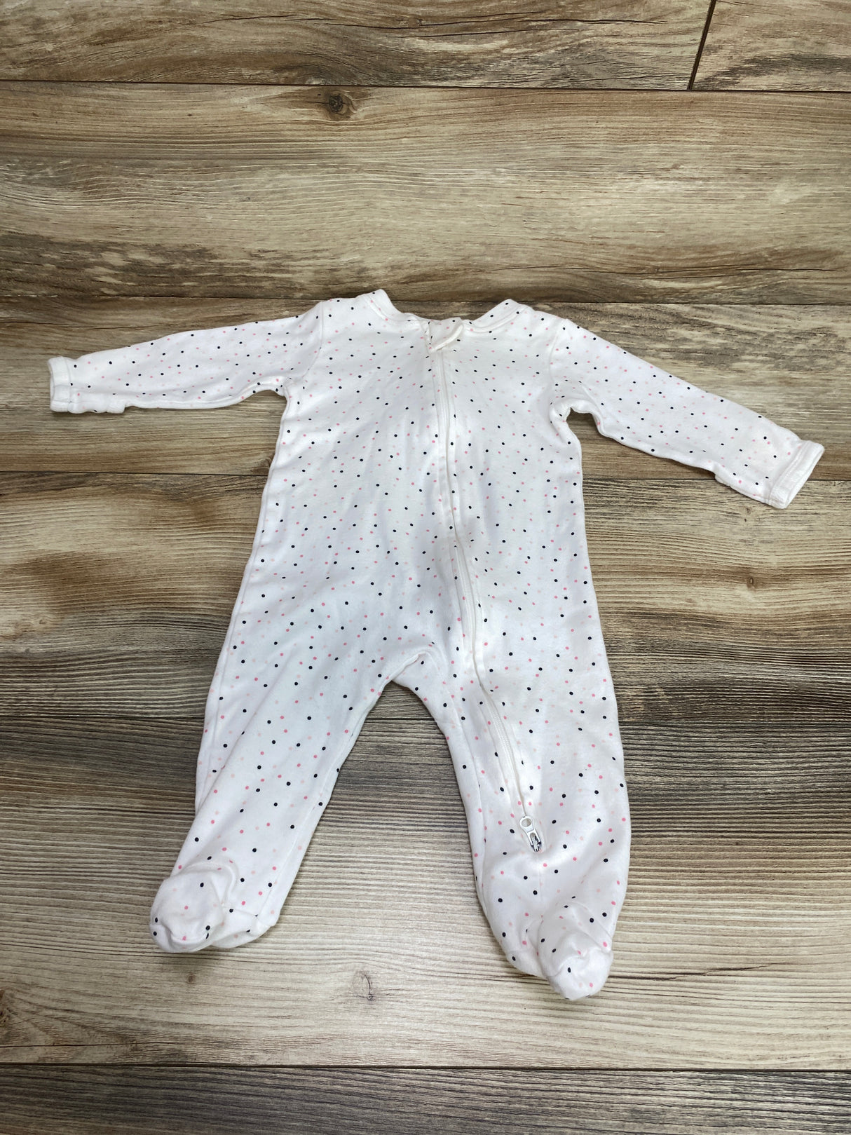 Aablexema Polka Dot Sleeper White sz 3-6m