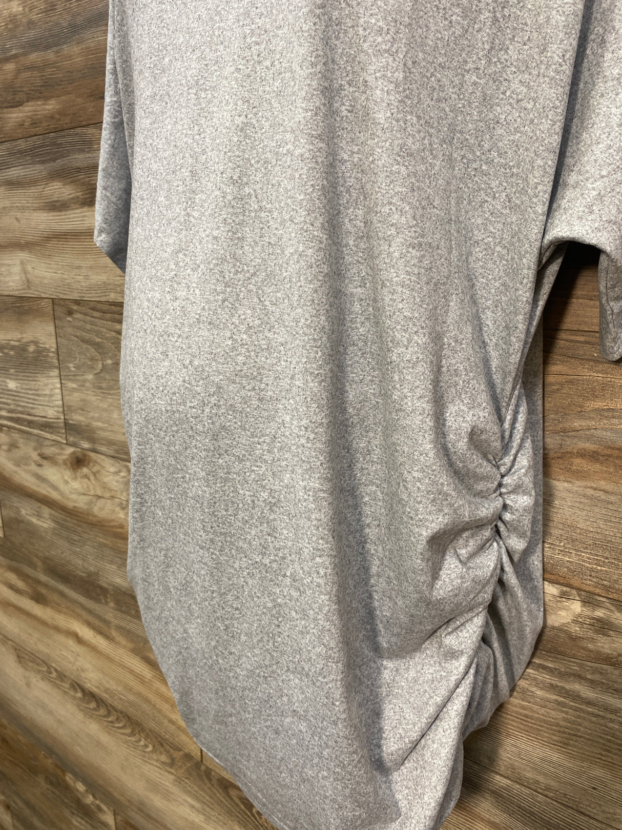 NEW Ekouaer Maternity Ruched Shirt Grey sz XXL