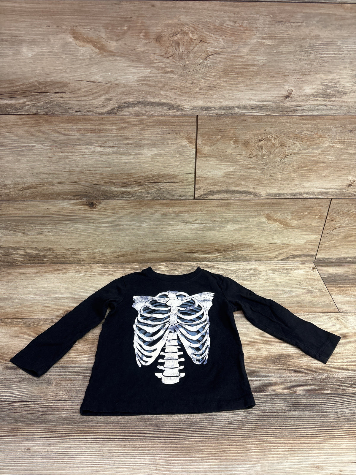 Oshkosh Skeleton Shirt Black sz 2T