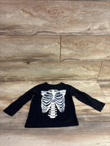 Oshkosh Skeleton Shirt Black sz 2T