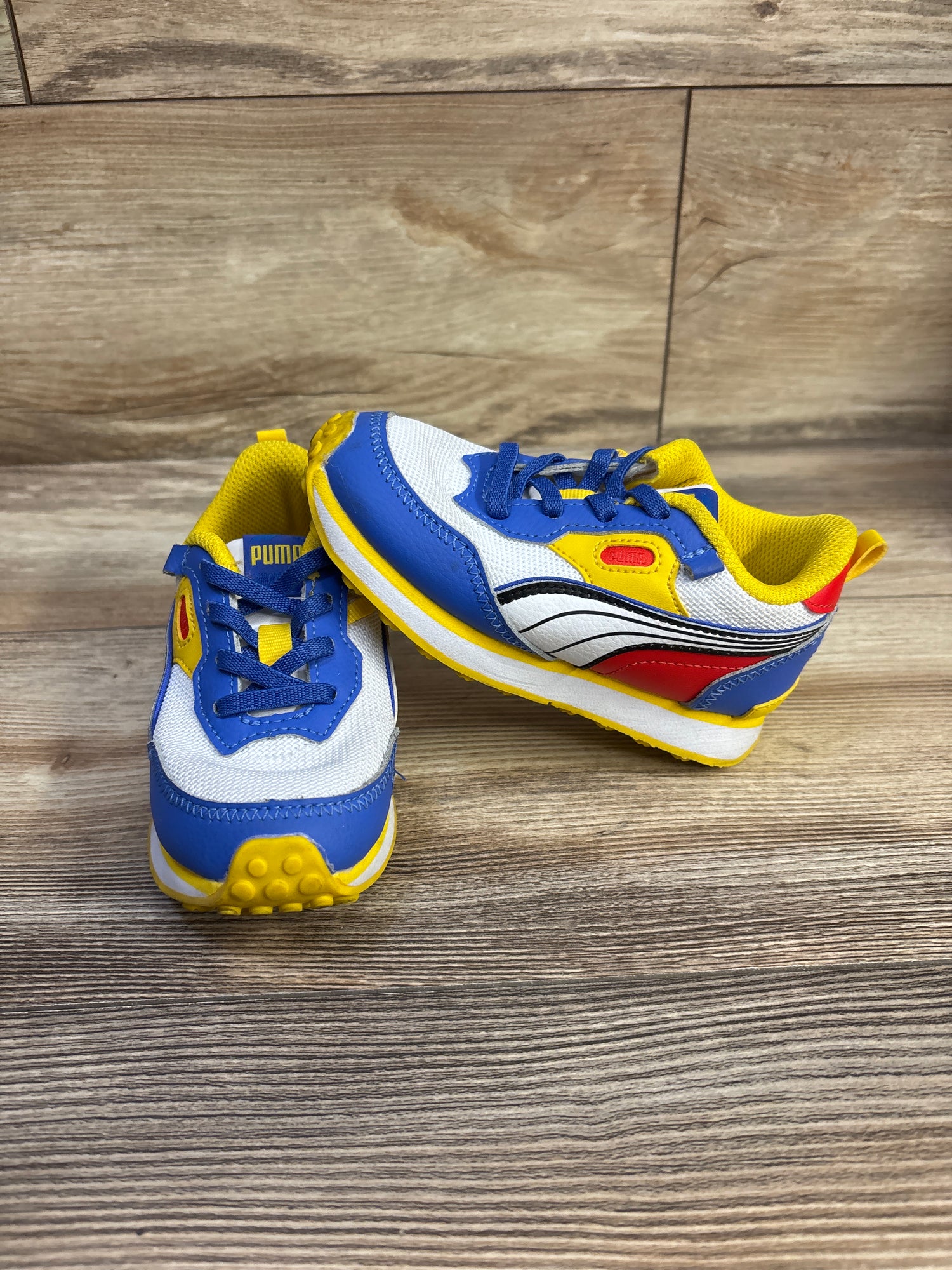 Puma Rider FV Futre Vintage Sneakers White/Blue sz 9c