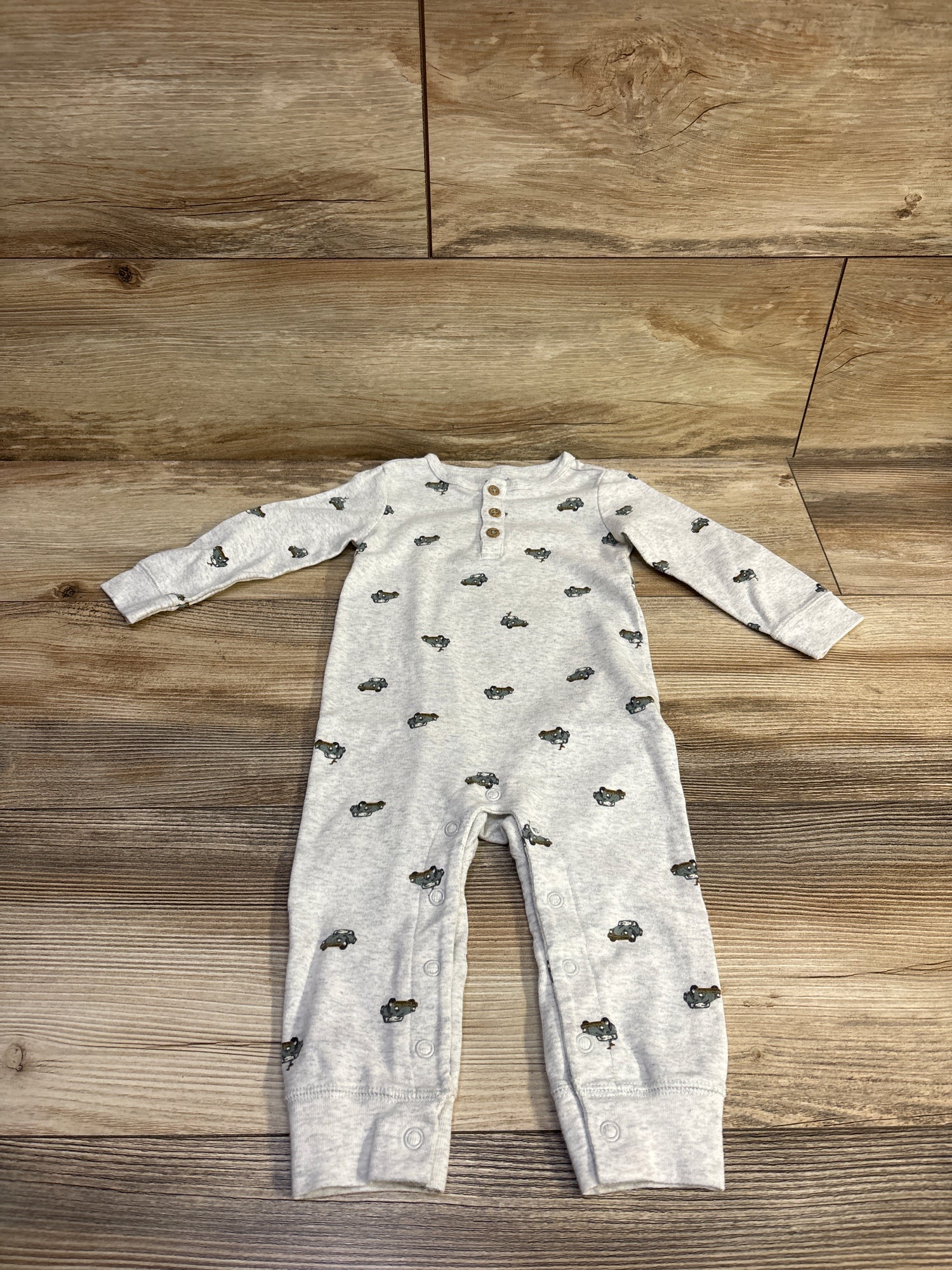 Carter's Henley Coverall Grey sz 12m