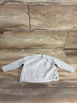 Zara Chunky Knit Kimono Sweater Grey sz 6-9m