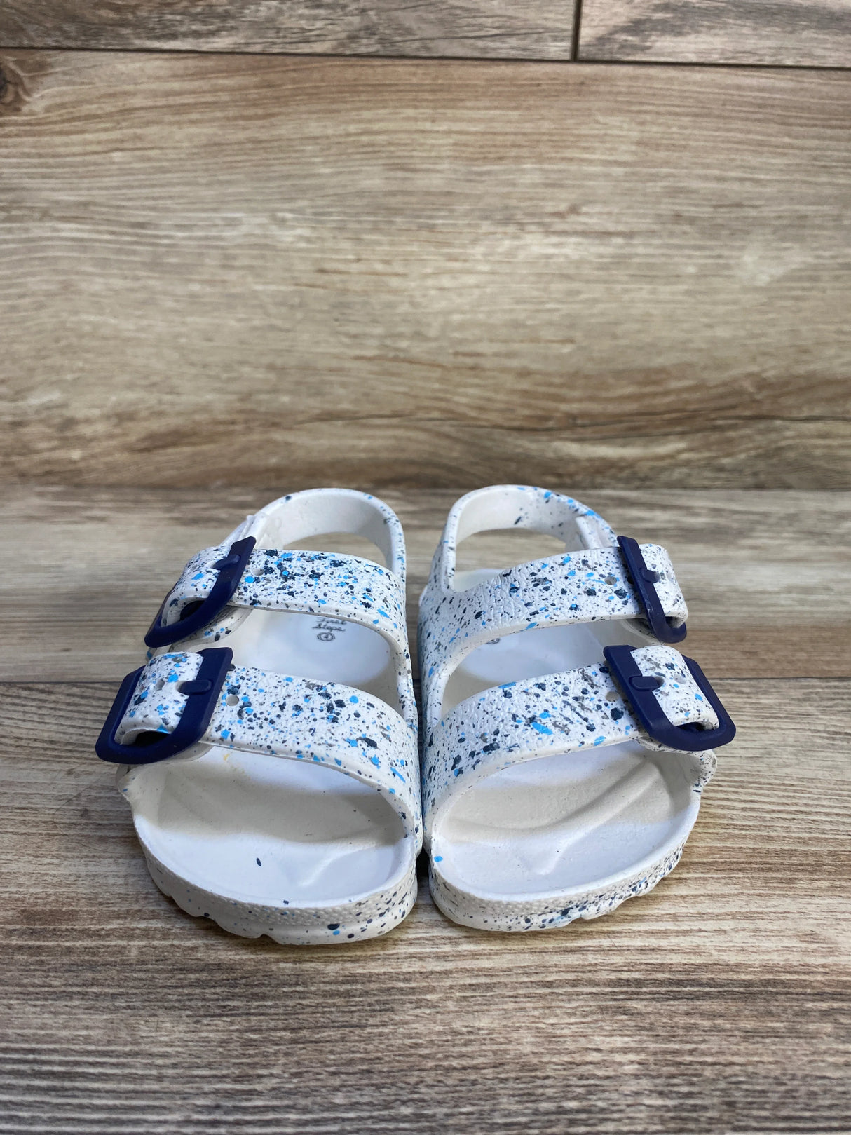 First Steps Double Buckle Sandals White sz 4c