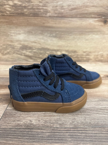 Van Sk8-Hi Zip Shoe Navy Blue sz 4.5c - Me n Mommy To Be