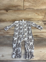 Kate Quinn Cactus Union Suit White sz 12-18m