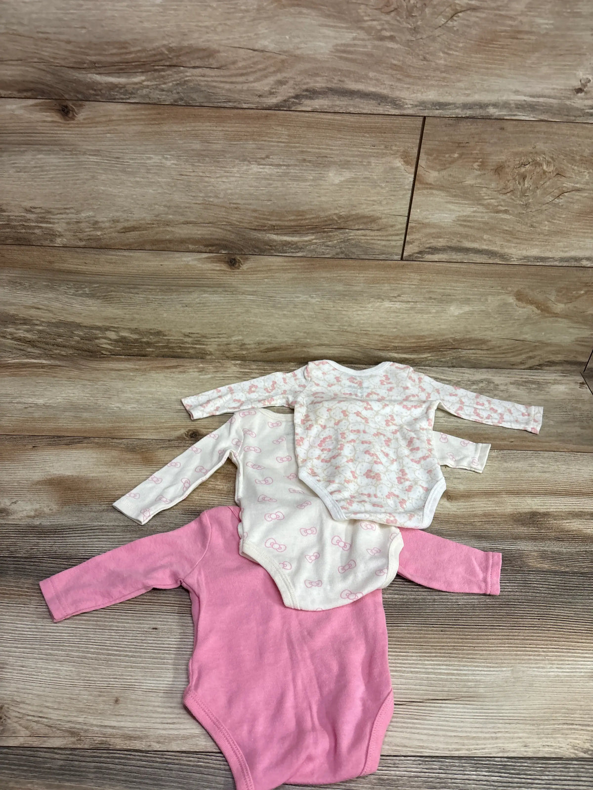 Hello Kitty 3pk Bodysuit Set Pink sz 6m