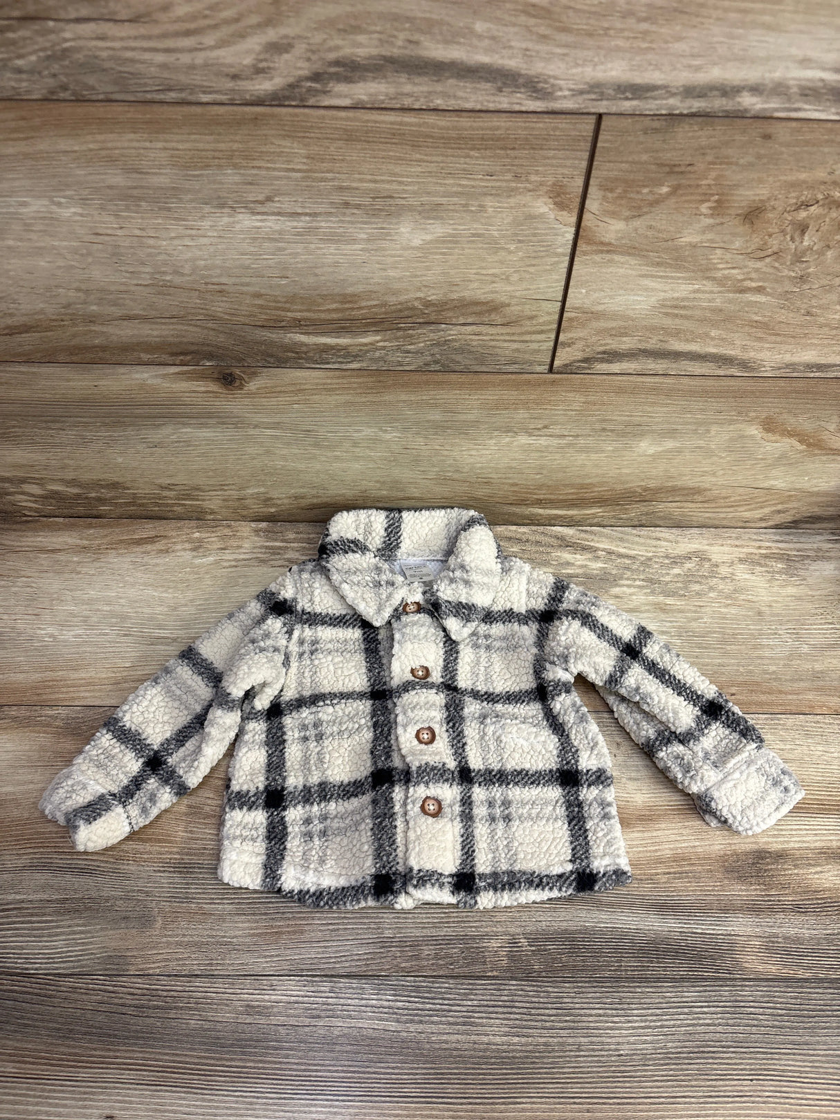 Just One You Fleece Button Up Jacket Cream sz 9m