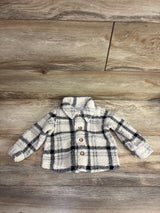 Just One You Fleece Button Up Jacket Cream sz 9m