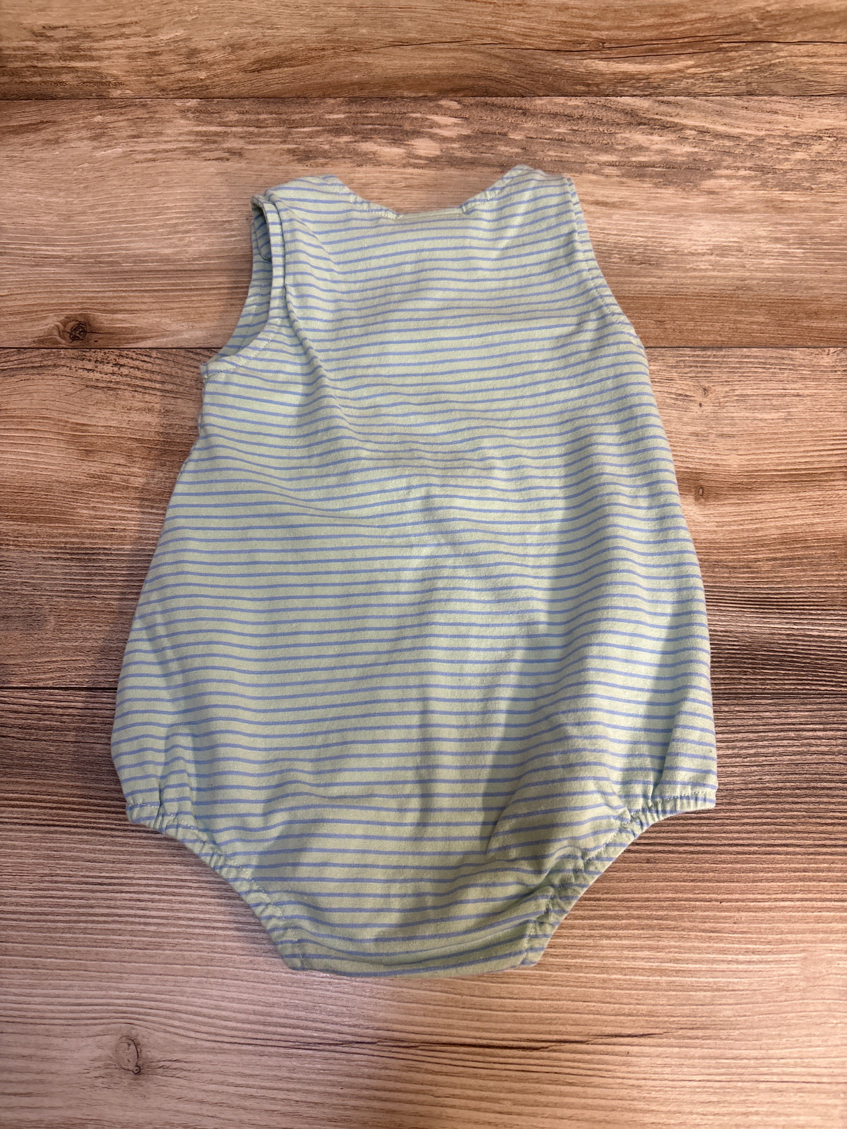 Three Sisters Airplane Tank Romper Green sz 18m