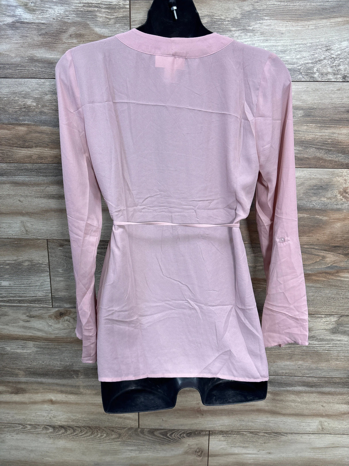 Motherhood Maternity Long Sleeve Blouse Pink sz Small - Me n Mommy To Be