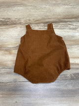 Corduroy Pumpkin Romper Brown sz 3-6m